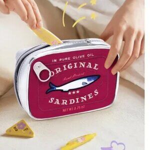 Red “Can of Sardines” Cosmetic Bag (BRAND-NEW & SO CUTE!)